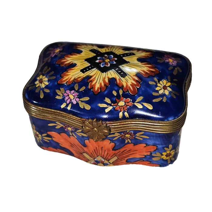 Sunburst Limoges Box for Home Decor Porcelain Limoges Shaped French Trinket Box