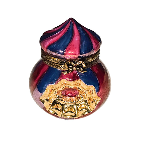 Swirl Pink Gold for Home Decor Porcelain Limoges traditional xmas christmas theme French Trinket Box