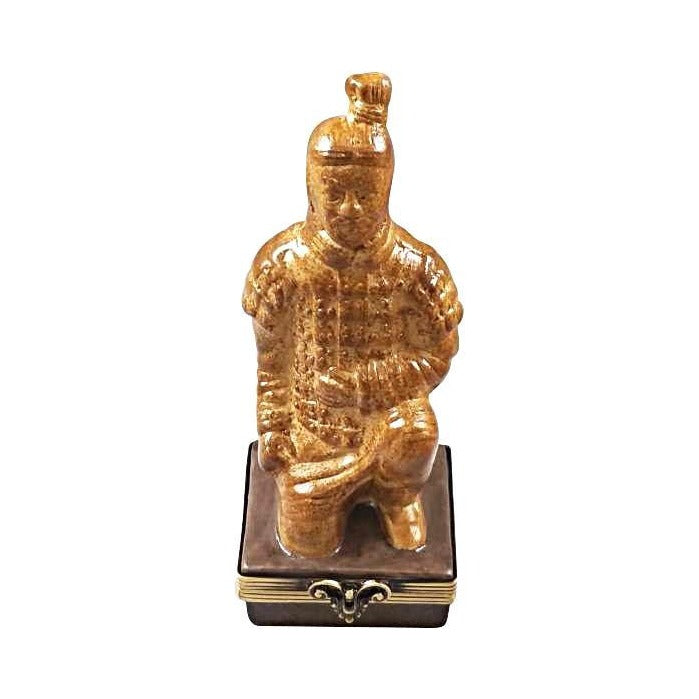 Authentic Rochard Terracotta Soldier China Limoges box, hand-painted in France, from Limoges Boutique