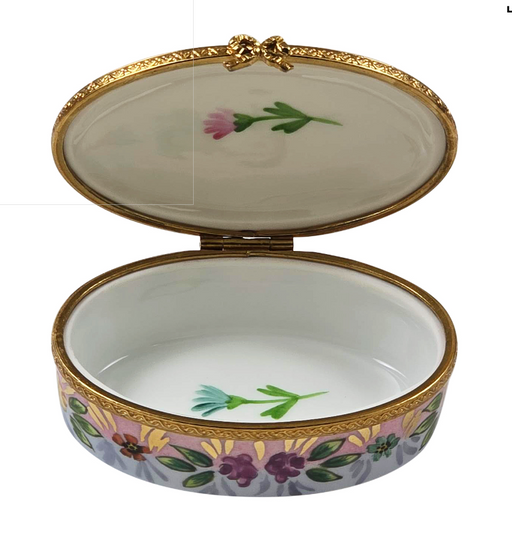 Thank You Oval Limoges Box Gift Authentic Limoges Box