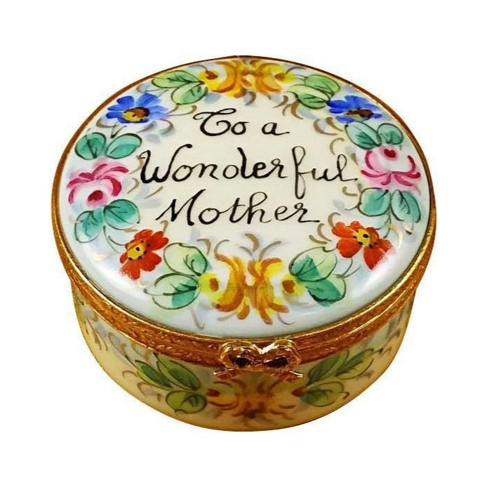 Genuine Rochard To a Wonderful Mother Studio Collection Limoges box painted by hand in France, from Limoges Boutique