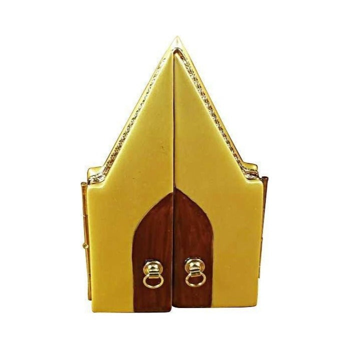 Triptych Christmas Tree Limoges box painted by hand in Limoges, France, a gift to treasure