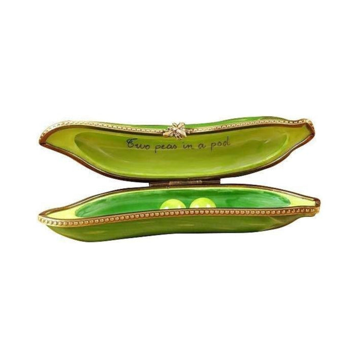 Genuine Rochard Two Peas in a Pod for Celebrating Love Limoges box painted by hand in France, from Limoges Boutique