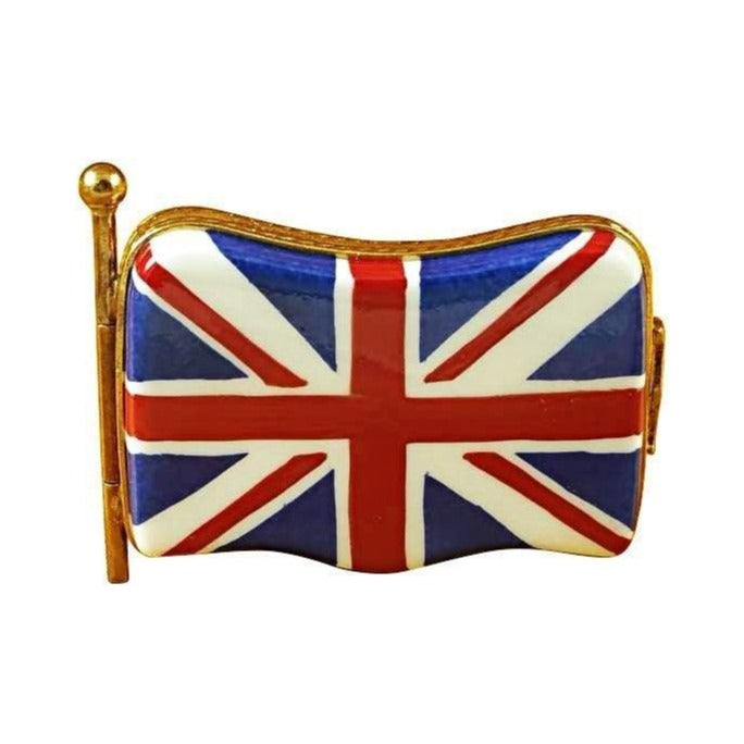 Authentic Rochard Union Jack Limoges box, hand-painted in France, from Limoges Boutique