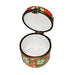Vibrant Floral Limoges Box for Collectors Porcelain Limoges Round French Trinket Box