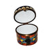 Vibrant Limoges Box Delight for Collectors Porcelain Limoges Round French Trinket Box