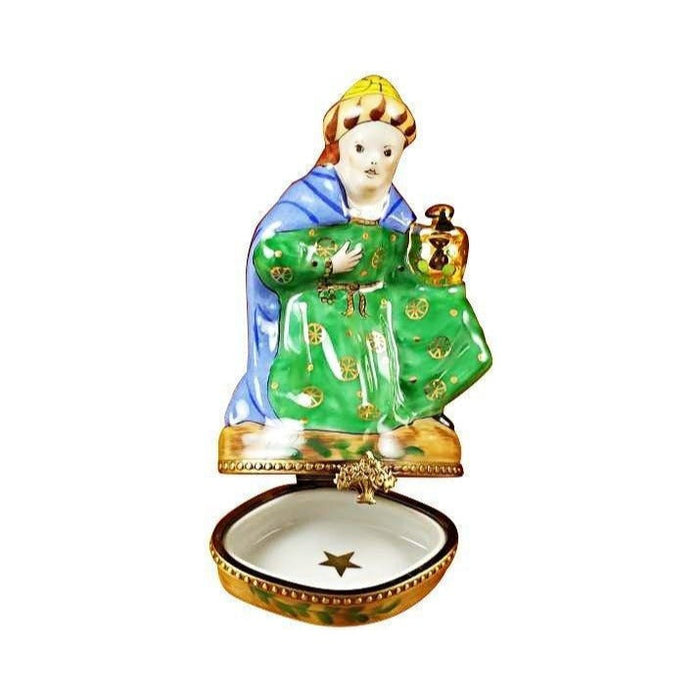 The Wiseman Green Coat, a Limoges keepsake with true French charm