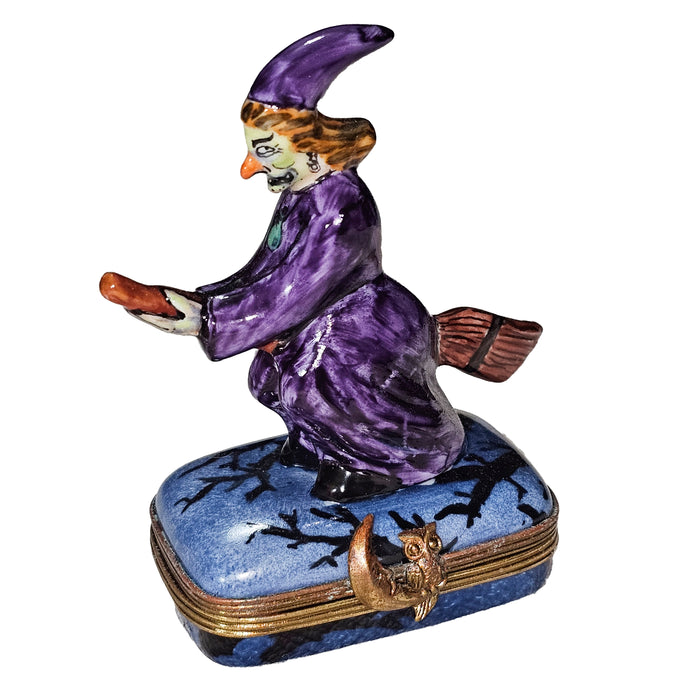 Witch Limoges Box for Halloween Enthusiasts Porcelain Limoges halloween French Trinket Box