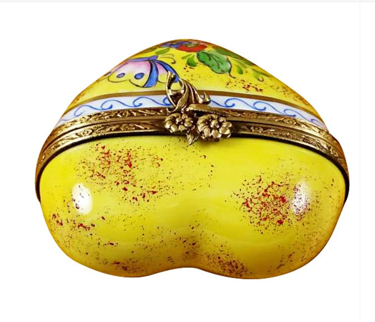 Yellow Butterfly Heart