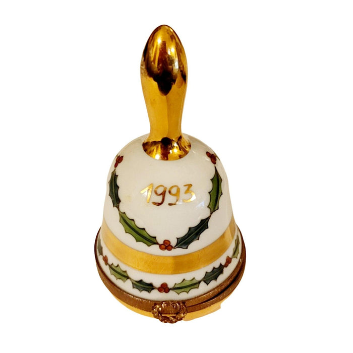 1993 Christmas Bell Beautiful Limoges Box Figurine - Limoges Box Boutique