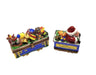 2 piece Santa Train Christmas - Limoges Box Figurine - Limoges Box Boutique