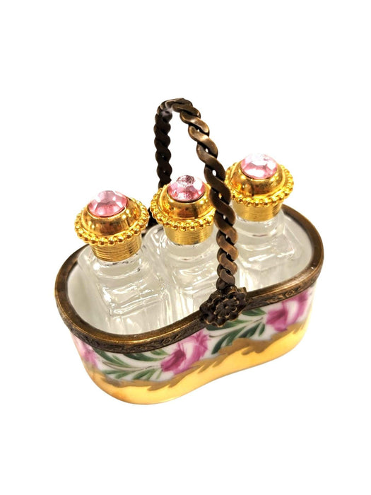 3 Perfumes in Gold Basket - Rare-Perfume-CH4F120