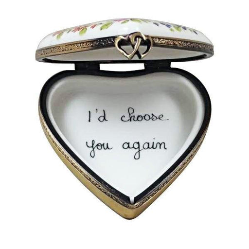 50th Anniversary Heart Limoges Trinket Box - Limoges Box Boutique