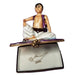 Aladdin Magic Carpet Collectible Porcelain Limoges baby Fairy Tale myth French Trinket Box