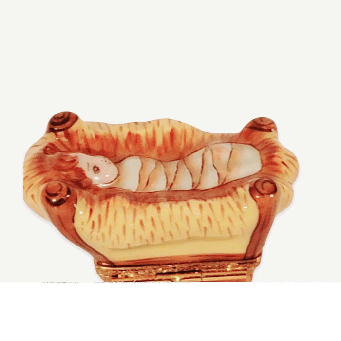 Nativity Set for Holiday Collectors Porcelain Limoges Nativity French Trinket Box