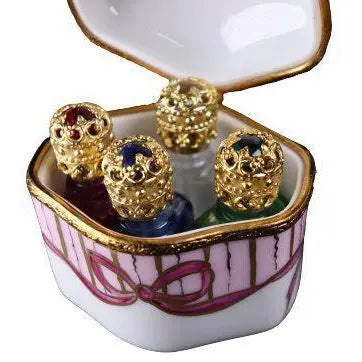Artoria Odd Shape Perfume Bottles for Collectors Porcelain Limoges Perfume French Trinket Box