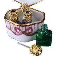 Artoria Odd Shape Perfume Bottles for Collectors Porcelain Limoges Perfume French Trinket Box