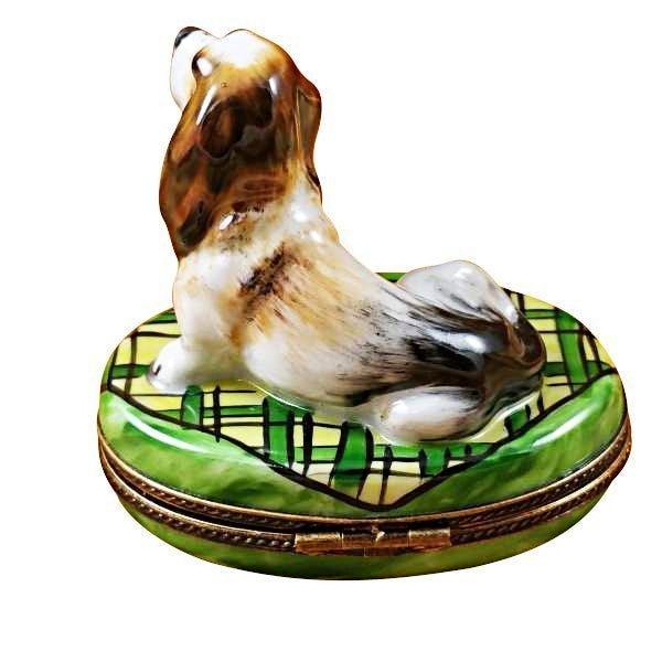 Basset Hound Limoges Box for Dog Lovers Porcelain Limoges dog French Trinket Box