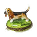 Treasured French collectible: Beagle Dog Limoges box, painted by hand