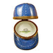 Blue Baseball Hat Collectible for Sports Enthusiasts Porcelain Limoges hat sports French Trinket Box