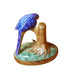 Blue Macaw Limoges Box for Bird Lovers Porcelain Limoges bird birds French Trinket Box