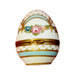 Blue Ribbon Easter Egg Box Porcelain Limoges Egg Limoges Boxes traditional Easter French Trinket Box