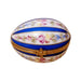 Blue Striped Egg for Elegant Decor Porcelain Limoges Limoges Imports Limoges Boxes eggs egg Easter French Trinket Box