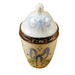 Blue and White Urn Limoges Box for Collectors Porcelain Limoges shaped French Trinket Box
