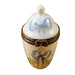 Blue and White Urn Limoges Box for Collectors Porcelain Limoges shaped French Trinket Box