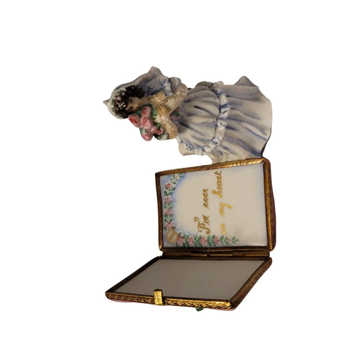 Bride Keepsake for Weddings Porcelain Limoges Wedding French Trinket Box