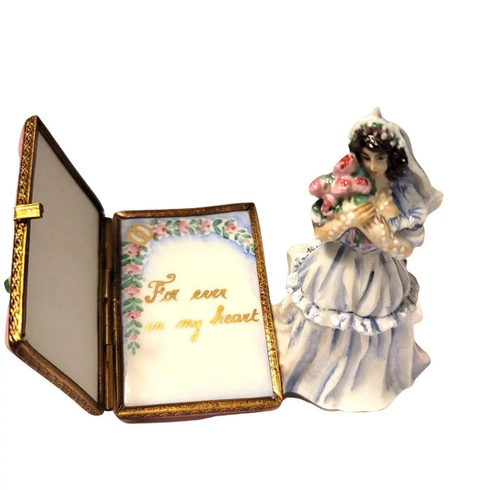 Bride Keepsake for Weddings Porcelain Limoges Wedding French Trinket Box