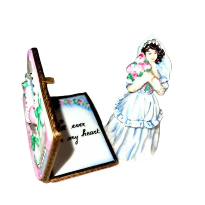 Bride Keepsake for Weddings Porcelain Limoges Wedding French Trinket Box