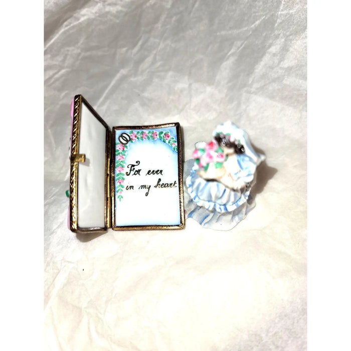 Bride Keepsake for Weddings Porcelain Limoges Wedding French Trinket Box