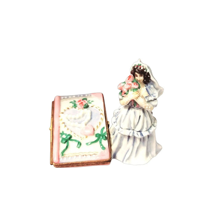 Bride Keepsake for Weddings Porcelain Limoges Wedding French Trinket Box
