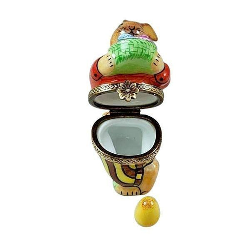 Brown Easter Rabbit Limoges Porcelain Limoges easter rabbit French Trinket Box