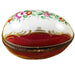 Burgundy Egg Limoges Box for Collectors Porcelain Limoges egg French Trinket Box