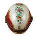 Burgundy Egg Limoges Box for Collectors Porcelain Limoges egg French Trinket Box