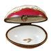 Burgundy Egg Limoges Box for Collectors Porcelain Limoges egg French Trinket Box