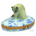 Blue Point Birman Cat Box for Cat Lovers Porcelain Limoges Cat French Trinket Box