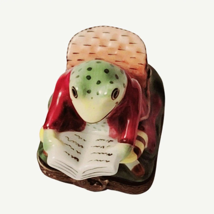 Charming Frog Limoges Box for Collectors Porcelain Limoges turtle frog furniture French Trinket Box
