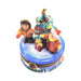 The painter's artistry shows on this Children Waiting Christmas Morning Limoges box