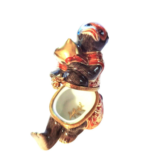 Chinese Imperial Monkey Decor for Collectors Porcelain Limoges Wild Animals World Travel French Trinket Box