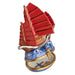 Chinese Junk Limoges Box for Collectors Porcelain Limoges World Travel French Trinket Box