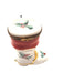 Christmas Boot Figurine for Holiday Cheer Porcelain Limoges xmas French Trinket Box