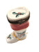 Christmas Boot Figurine for Holiday Cheer Porcelain Limoges xmas French Trinket Box