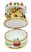 Christmas Carousel Treasure for Holiday Celebrations Porcelain Limoges Carnival xmas French Trinket Box