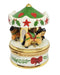 Christmas Carousel Treasure for Holiday Celebrations Porcelain Limoges Carnival xmas French Trinket Box