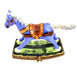 Christmas Sheriff Horse Decor Porcelain Limoges xmas baby horse French Trinket Box