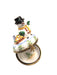 Christmas Snowman Box for Holiday Cheer Porcelain Limoges snowman French Trinket Box