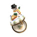 A thoughtful gift for Francophiles: the Christmas Snowman Waving Limoges box